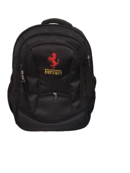 Stylish Black Polyester Backpack for Boys & Girls