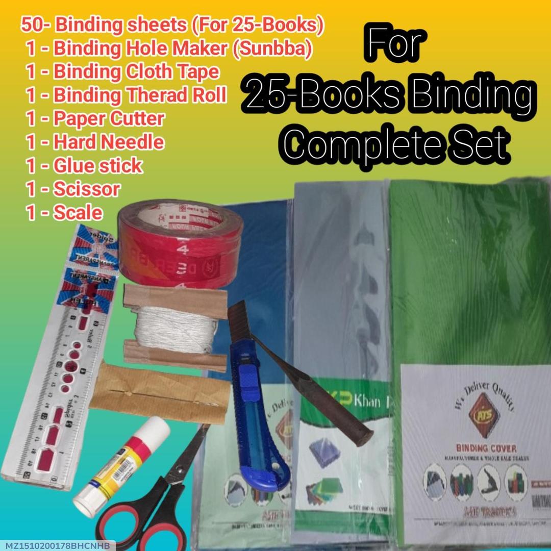 30-sheets for 15-Book Binding with Full Binding Accessories Set