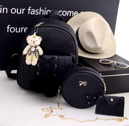 3 Pcs Nylon Backpack Set