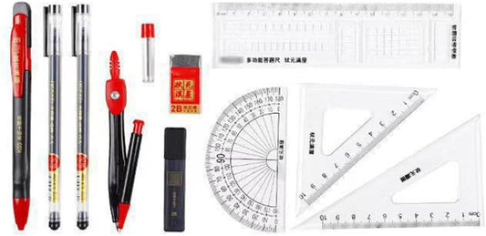 12cps Student Exam Stationery Set Portable Office Stationery Sets