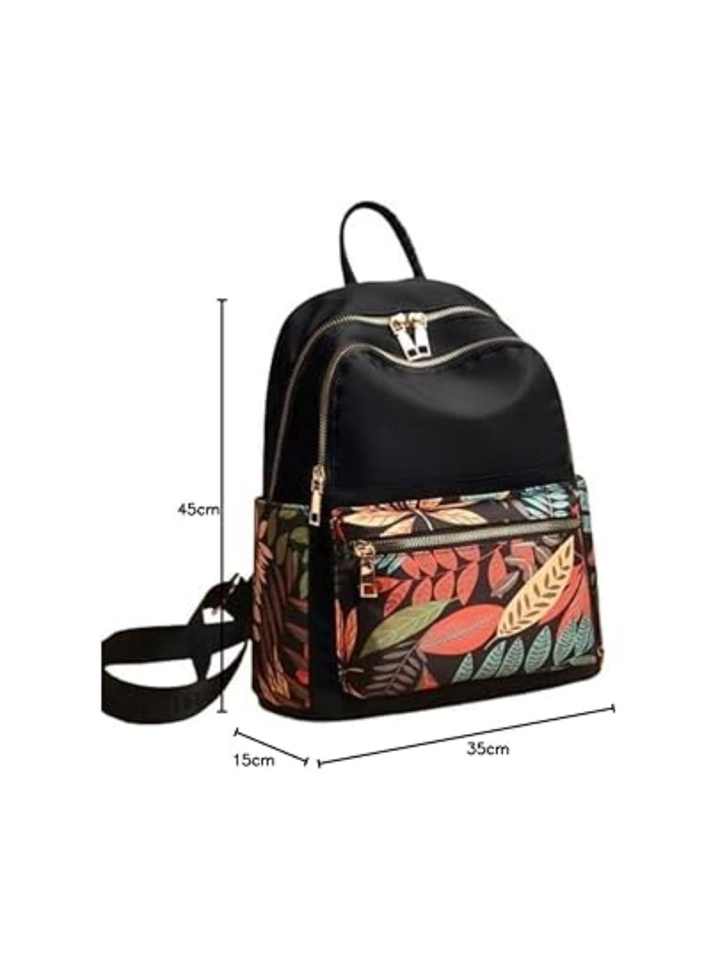 Stylish Black Nylon Girl's Backpack
