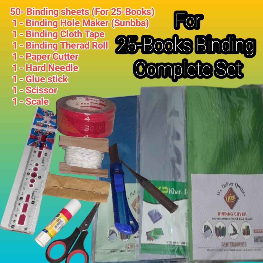 30-sheets for 15-Book Binding with Full Binding Accessories Set