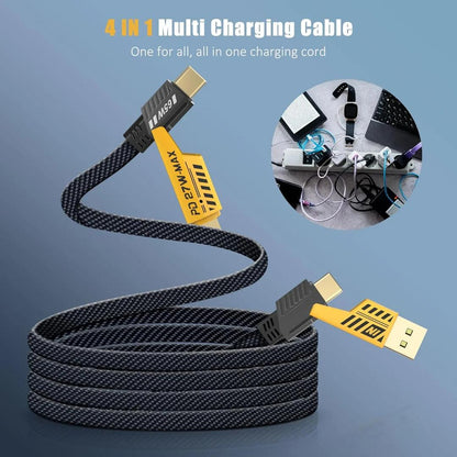 3 in 1 Charging Cable - 5000mAh Power for All Devices